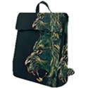 Angry Male Lion Flap Top Backpack View1