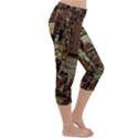 New York City Nyc Skyscrapers Lightweight Velour Capri Yoga Leggings View3