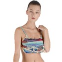 Wave Japanese Mount Fuji Woodblock Print Ocean Layered Top Bikini Top  View1
