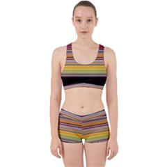 Neopolitan Horizontal Lines Strokes Work It Out Gym Set