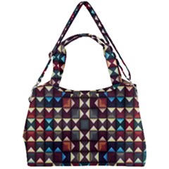 Symmetry Geometric Pattern Texture Double Compartment Shoulder Bag by Bangk1t
