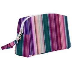 Vertical Line Color Lines Texture Wristlet Pouch Bag (large)