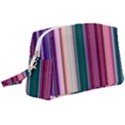 Vertical Line Color Lines Texture Wristlet Pouch Bag (Large) View1