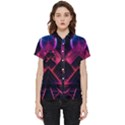 Synthwave City Retrowave Wave Short Sleeve Pocket Shirt View1