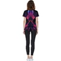 Synthwave City Retrowave Wave Short Sleeve Pocket Shirt View2