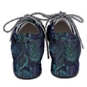 Abstract Blue Wave Texture Patten Pointed Oxford Shoes View4
