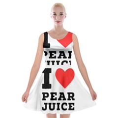 I Love Pear Juice Velvet Skater Dress by ilovewhateva