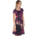 Ship Pirate Adventure Landscape Ocean Sun Heaven Classic Short Sleeve Dress View3