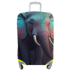 Elephant Tusks Trunk Wildlife Africa Luggage Cover (medium)