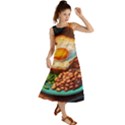 Breakfast Egg Beans Toast Plate Summer Maxi Dress View1