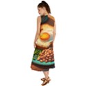 Breakfast Egg Beans Toast Plate Summer Maxi Dress View2