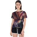Flower Orange Lilly Open Back Sport Tee View1