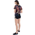 Flower Orange Lilly Open Back Sport Tee View2