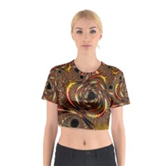 Geometric Art Fractal Abstract Art Cotton Crop Top