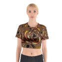 Geometric Art Fractal Abstract Art Cotton Crop Top View1