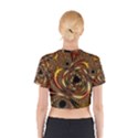 Geometric Art Fractal Abstract Art Cotton Crop Top View2