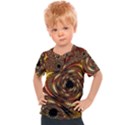 Geometric Art Fractal Abstract Art Kids  Sports Tee View1