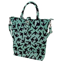 Orca Killer Whale Fish Buckle Top Tote Bag by Ndabl3x
