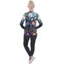 Tree Colourful Casual Zip Up Jacket View2