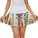 Egyptian Paper Papyrus Hieroglyphs Women s Skort View1