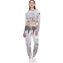 Cute Cats Seamless Pattern Cropped Zip Up Lounge Set View1