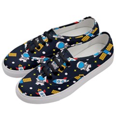 Seamless-adventure-space-vector-pattern-background Women s Classic Low Top Sneakers