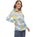 Science Fiction Outer Space Zip Up Long Sleeve Blouse View3