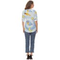 Science Fiction Outer Space Zip Up Long Sleeve Blouse View4