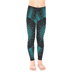 Ornament District Turquoise Kids  Leggings