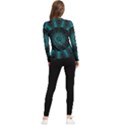 Ornament District Turquoise Women s Long Sleeve Rash Guard View2