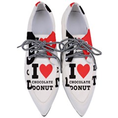 I Love Chocolate Donut Pointed Oxford Shoes by ilovewhateva