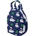 Swan Pattern Elegant Design Travel Backpack View1