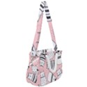 Cute Cats Cartoon Seamless-pattern Rope Handles Shoulder Strap Bag View2