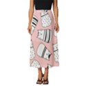 Cute Cats Cartoon Seamless-pattern Classic Midi Chiffon Skirt View1