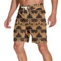 Camel Palm Tree Men s Beach Shorts View2
