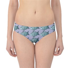 Fishes Pattern Background Theme Art Hipster Bikini Bottoms