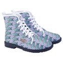 Fishes Pattern Background Theme Art Women s High-Top Canvas Sneakers View3