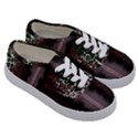 Leopard Animal Shawl Honeycomb Kids  Classic Low Top Sneakers View3