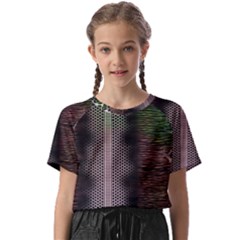 Leopard Animal Shawl Honeycomb Kids  Basic Tee