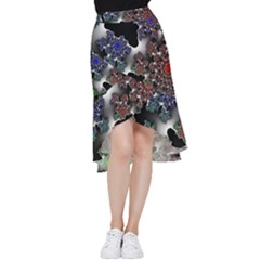 Piece Graphic Frill Hi Low Chiffon Skirt