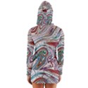 Abstract Background Ornamental Long Sleeve Hooded T-shirt View2