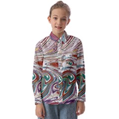 Abstract Background Ornamental Kids  Long Sleeve Shirt