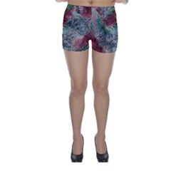 Design Pattern Scarf Gradient Skinny Shorts