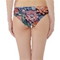 3d Flower Bloom Embossed Pattern Hipster Bikini Bottoms View2