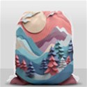 Paper Art Pastel Drawstring Bag (Small) View1