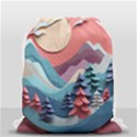 Paper Art Pastel Drawstring Bag (Small) View2
