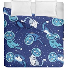 Cat Spacesuit Space Suit Astronaut Pattern Duvet Cover Double Side (king Size)