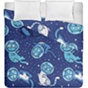 Cat Spacesuit Space Suit Astronaut Pattern Duvet Cover Double Side (King Size) View1