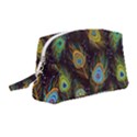 Pattern Feather Peacock Wristlet Pouch Bag (Medium) View1