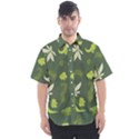 Cute Dinosaur Pattern Men s Short Sleeve Shirt View1